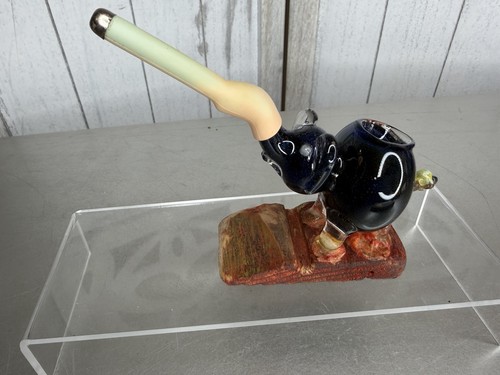 Vtg glass elephant - vtg, smoking