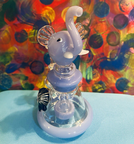 Elephant shaped glass - shaped,